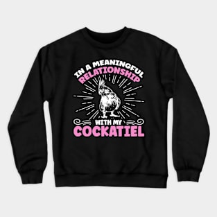 Cockatiel Parrot Bird Design for a Cockatiel birder Crewneck Sweatshirt